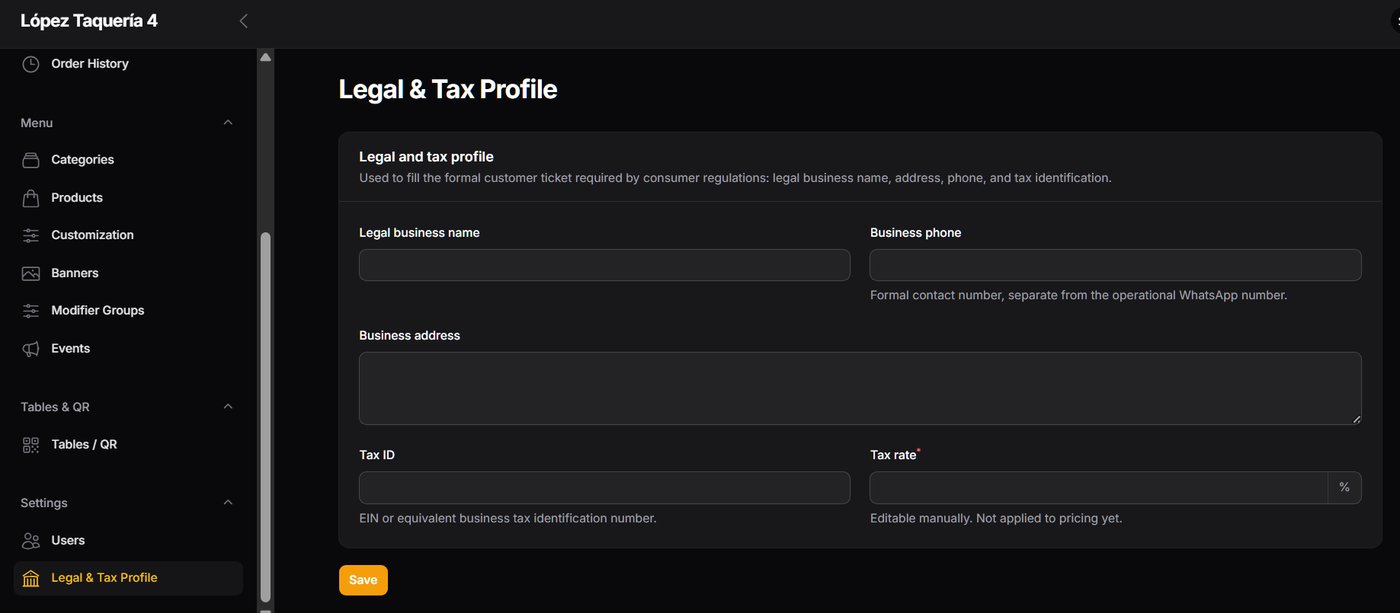 Legal & Tax Profile